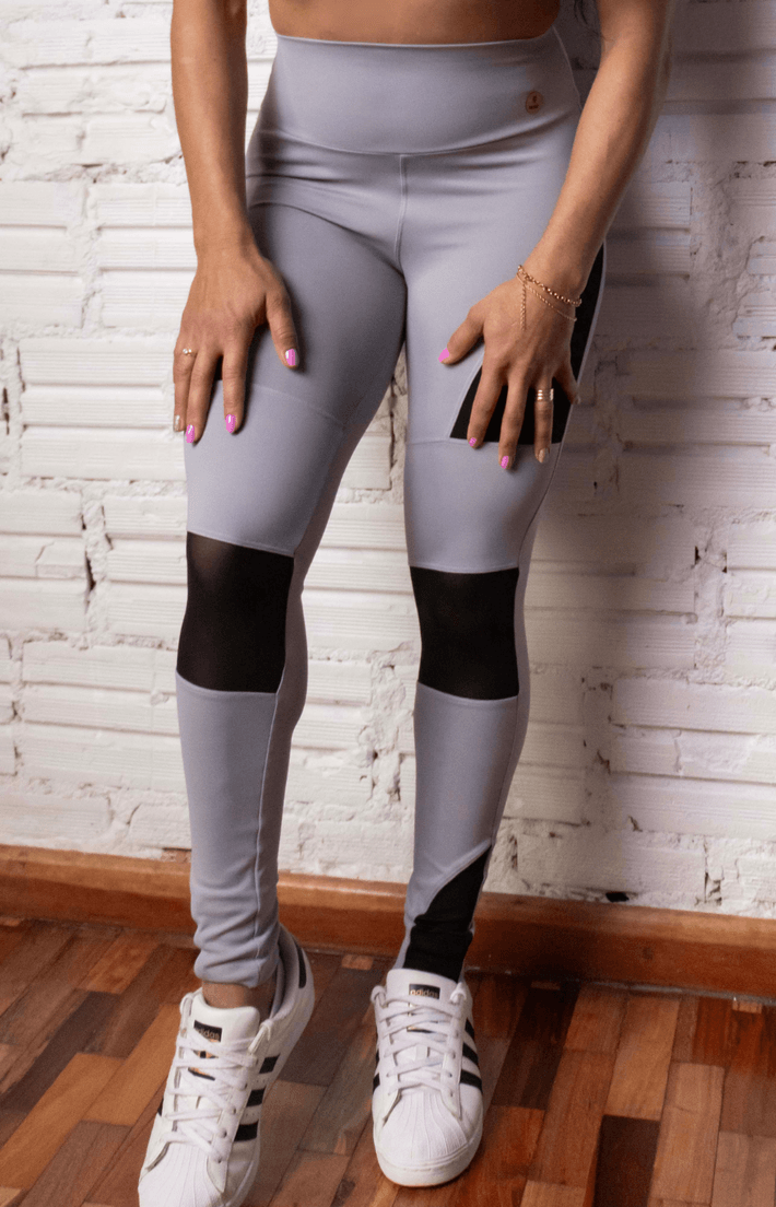 Calça Legging Luminus Blackout cinza - Texfit Brasil