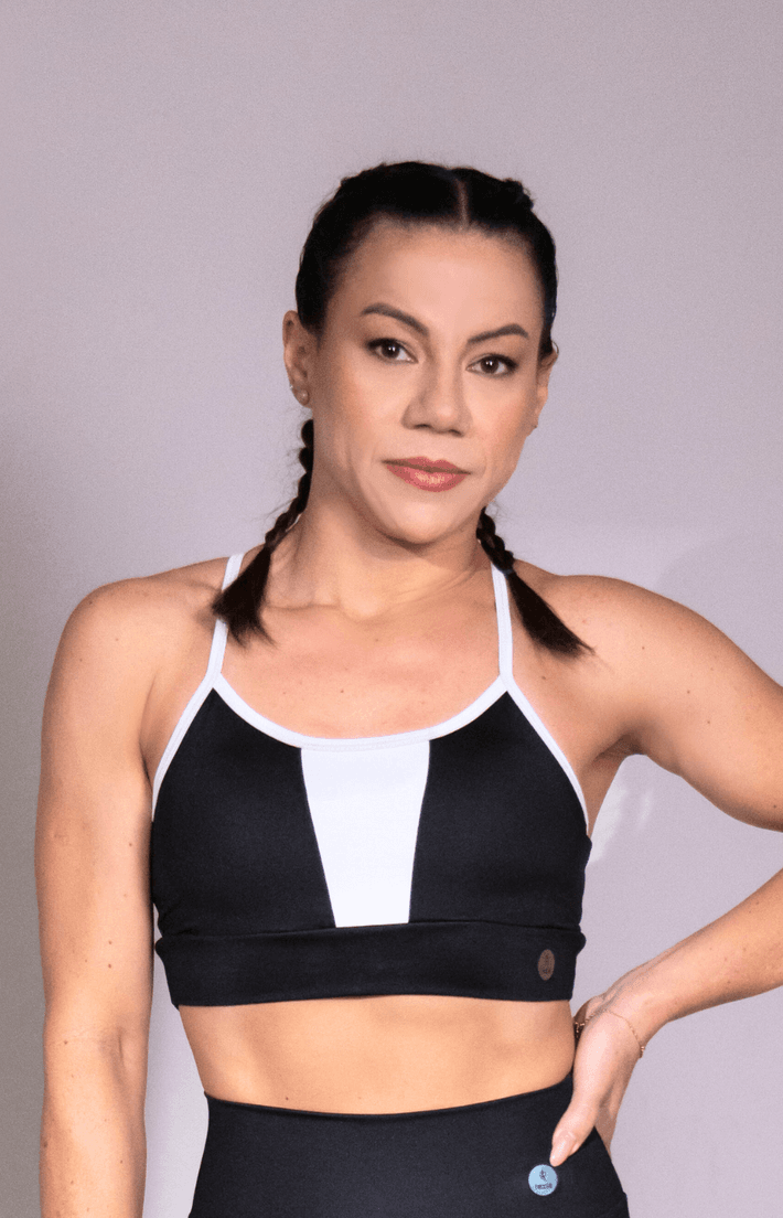 Top Academia Luminus Blackout Branco - Texfit Brasil