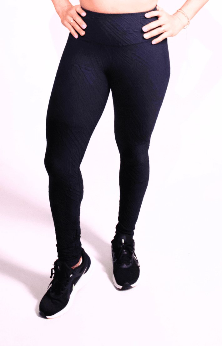  Legging Jacquard Vênus Preto - Texfit Brasil