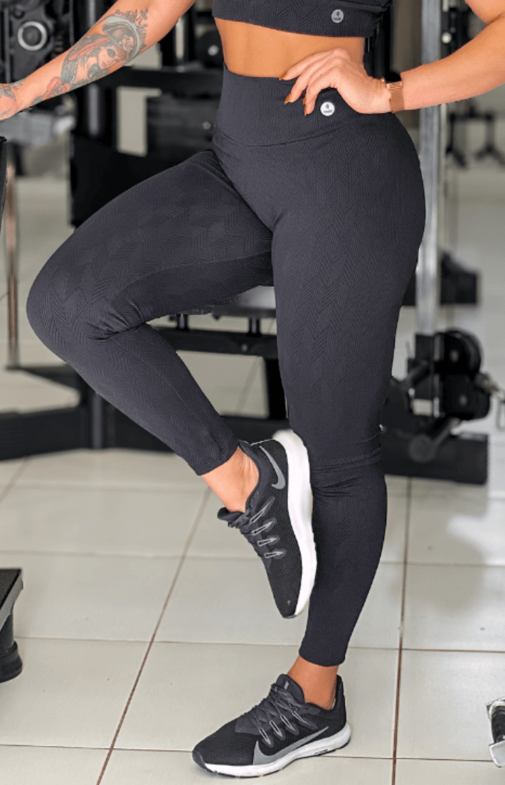  Legging Empina Bumbum Fusion Preto - Texfit Brasil