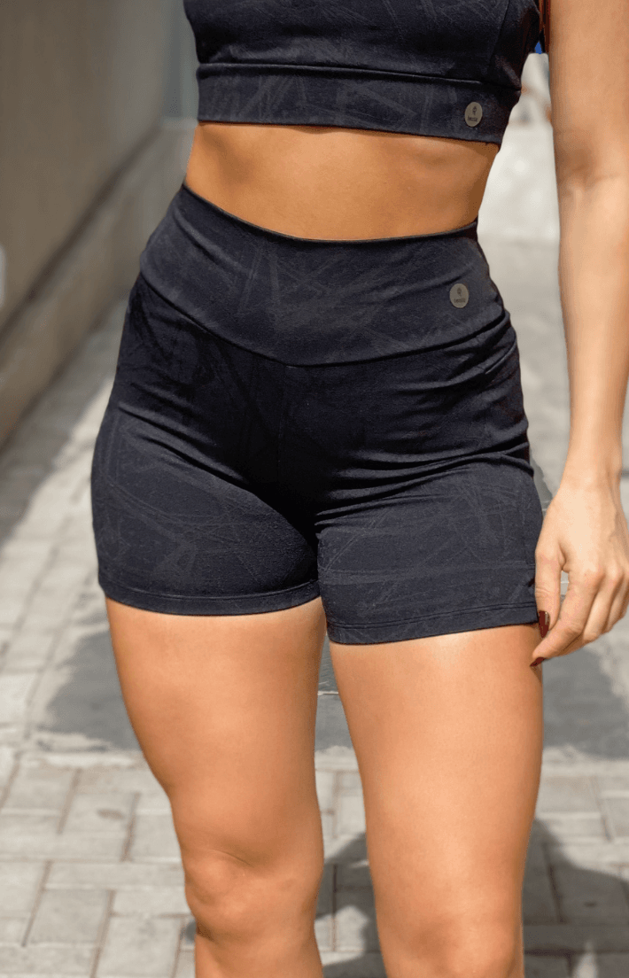 Shorts Lumy Preto com Bolso - Texfit Brasil