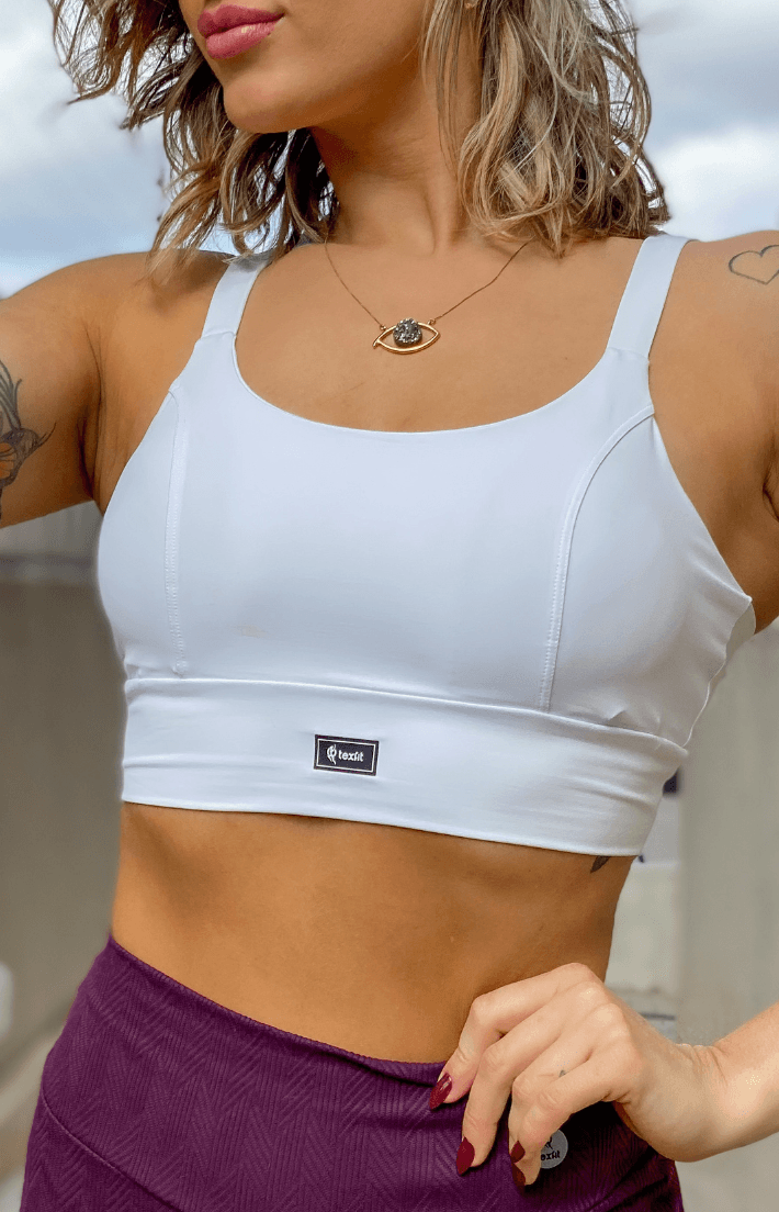 Top Fast Branco - Texfit Brasil
