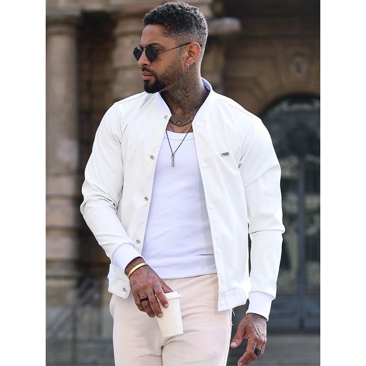 Jaqueta Bomber Courino Lacapa Streetwear Masculina... - CHIEREGATO OUTLET