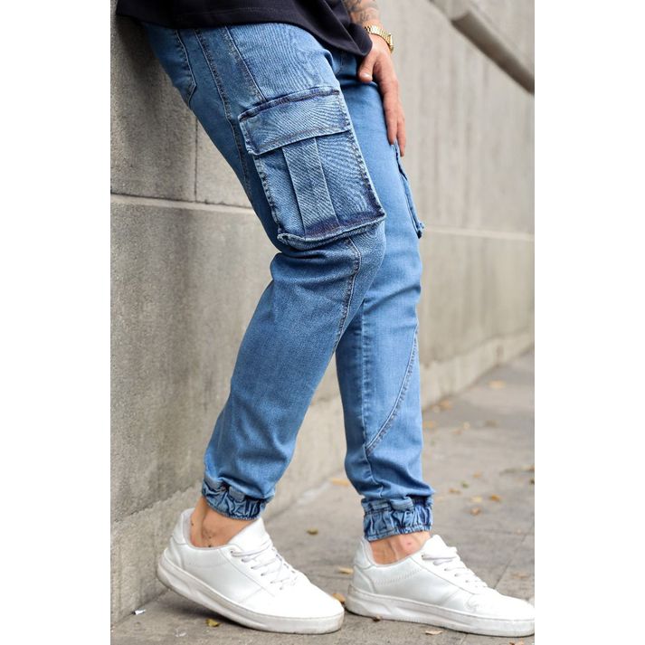 Calça Jeans Jogger Bolso Cargo Skinny Masculina Co... - CHIEREGATO OUTLET