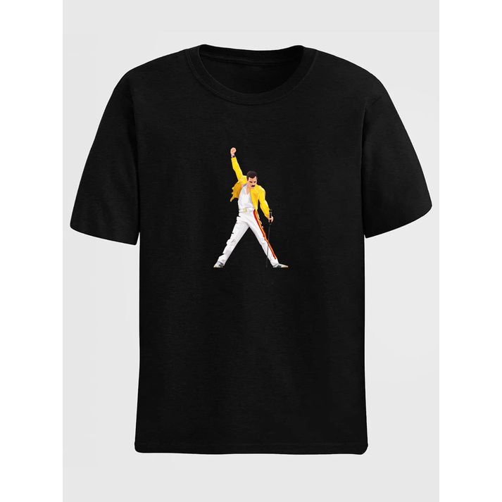 Camiseta Estampada Freddie Mercury Queen Rock - Pr... - CHIEREGATO OUTLET