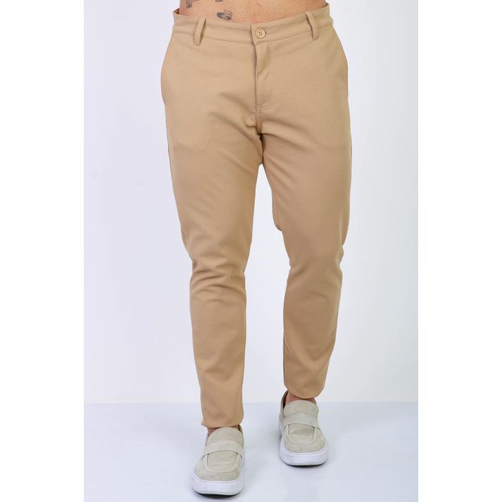 Calça Chino Malha Alfaiataria Jones Masculina Skin... - CHIEREGATO OUTLET
