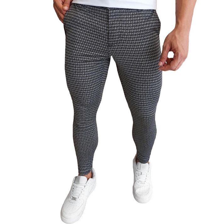 Calça Alfaiataria Chino Jacquard Skinny Xadrez Mas... - CHIEREGATO OUTLET