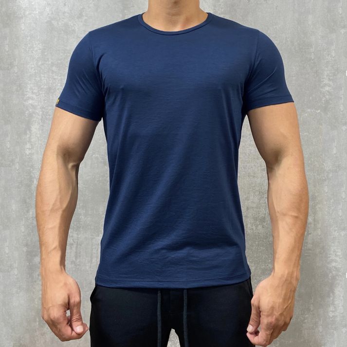 Camiseta Slim Fit Manga Curta Gola Redonda Masculi... - CHIEREGATO OUTLET