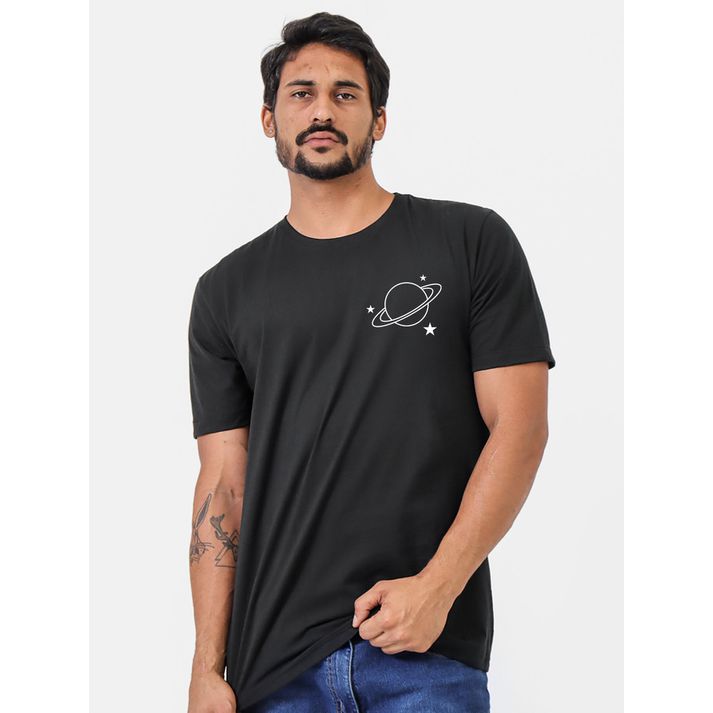 Camiseta Saturno Alien Planeta Minimalista Logo No... - CHIEREGATO OUTLET