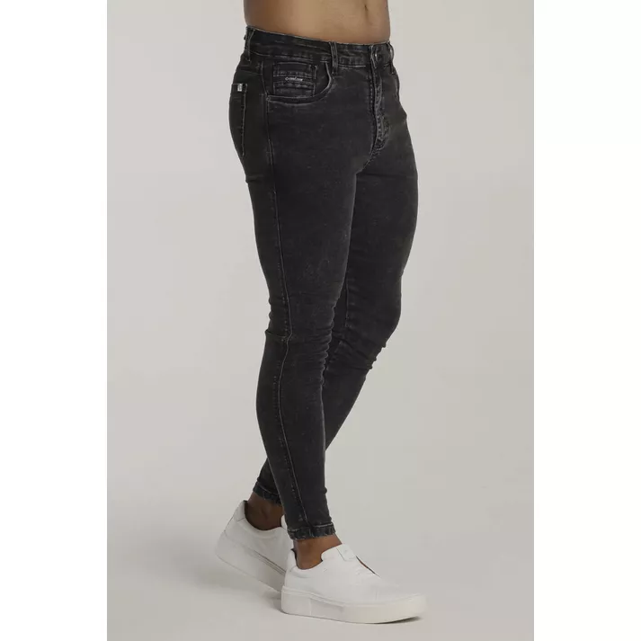 Calça Preta Marmorizada Skinny Jeans - CHIEREGATO OUTLET