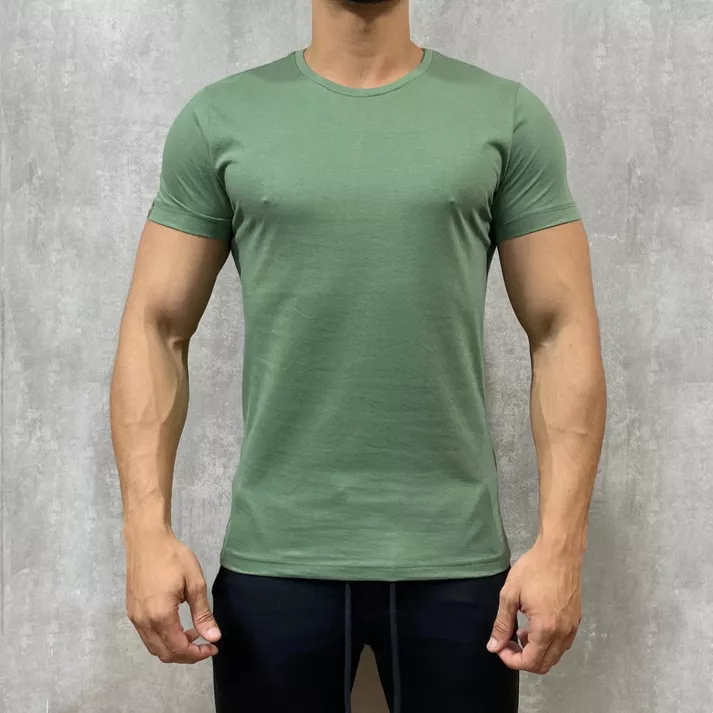Camiseta Slim Fit Manga Curta Gola Redonda Masculi... - CHIEREGATO OUTLET