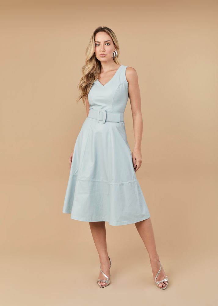 Vestido de Couro Feminino Céu de Bebê Valentina 