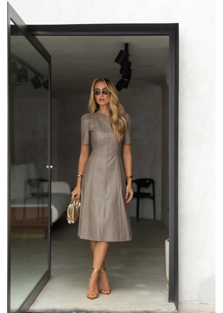 Vestido de Couro Feminino Fendi Evelyn 