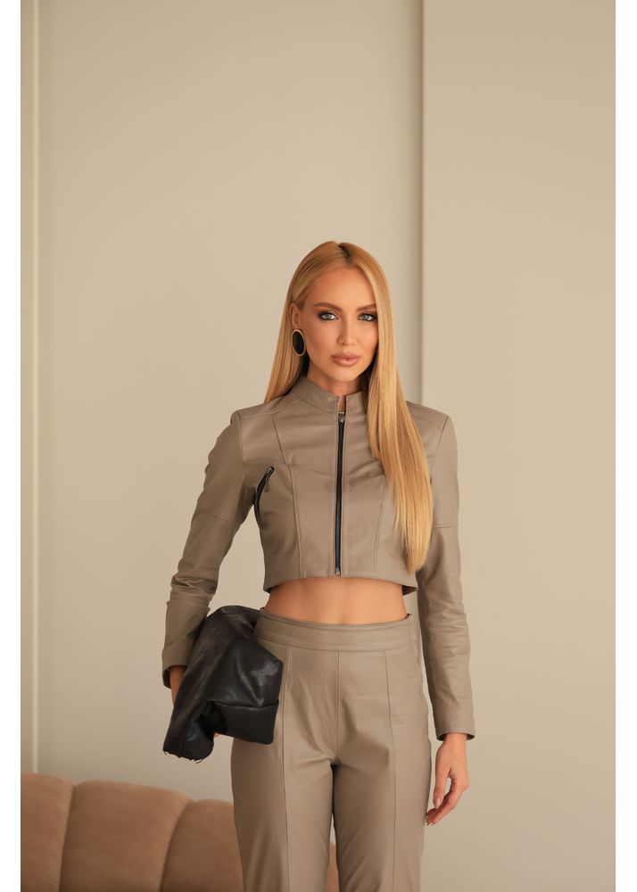 Jaqueta Couro Feminina Fendi Isa 