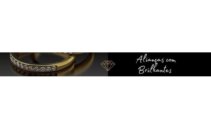 Alianças com Diamantes / Brilhantes