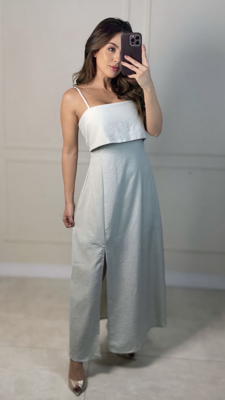 Vestido Clara Menta - 0001580019 - Jessica Lino Store