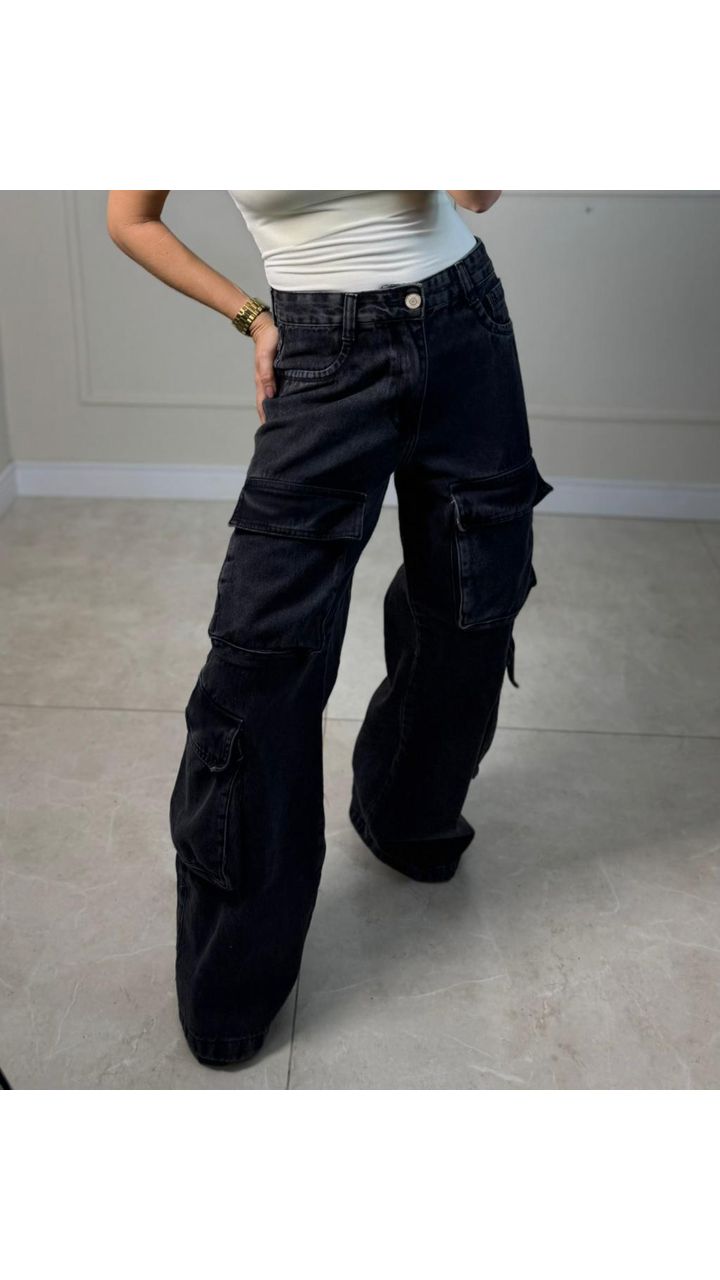 Calça Cargo Stela - 0002100044 - Jessica Lino Store