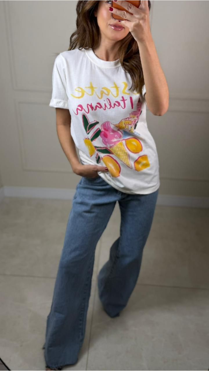 T Shirt Itália - 0003570041 - Jessica Lino Store