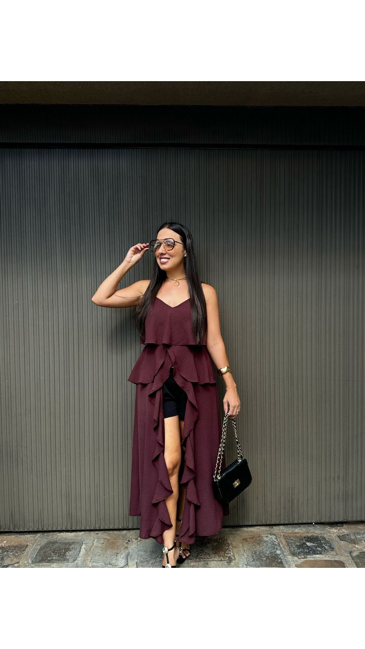 Bata Borro Chic Dalila Marrom Escuro - MHA VIANA STORE