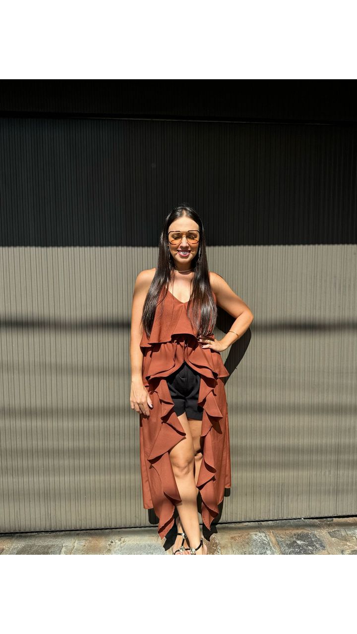 Bata Boho Chic Dalila Marrom - MHA VIANA STORE