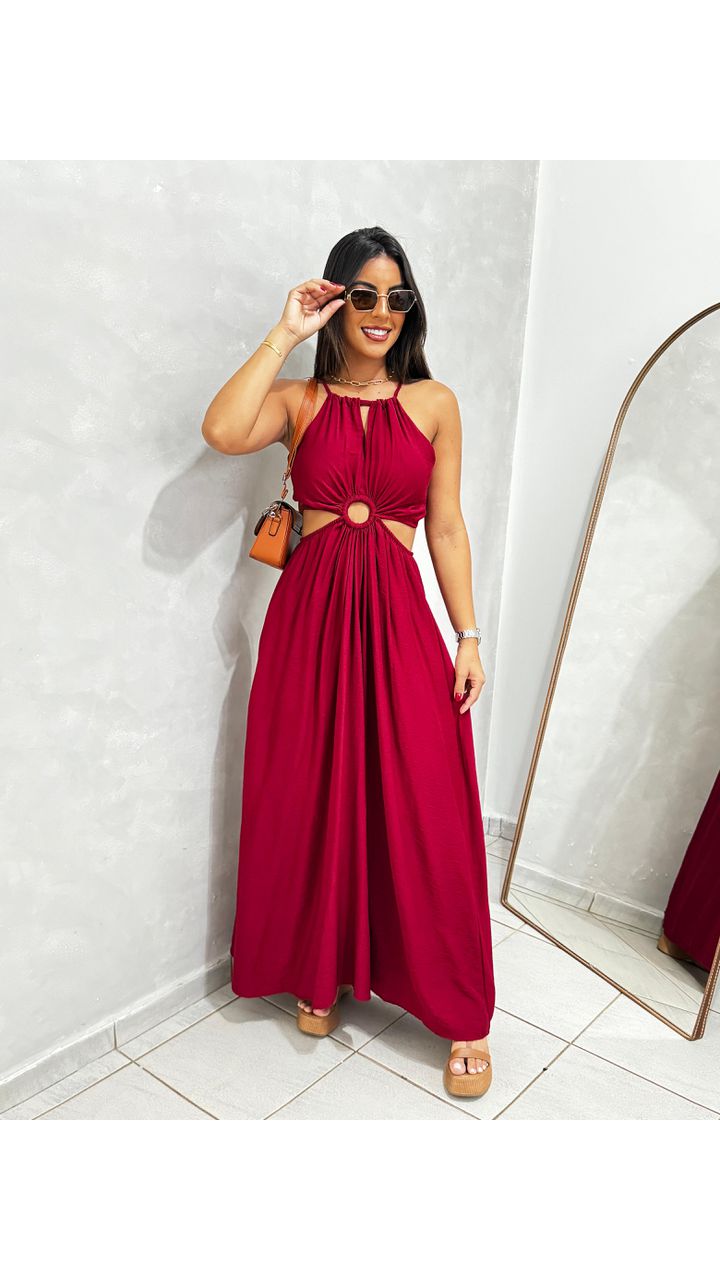 Vestido Marsala Aurora - MHA VIANA STORE