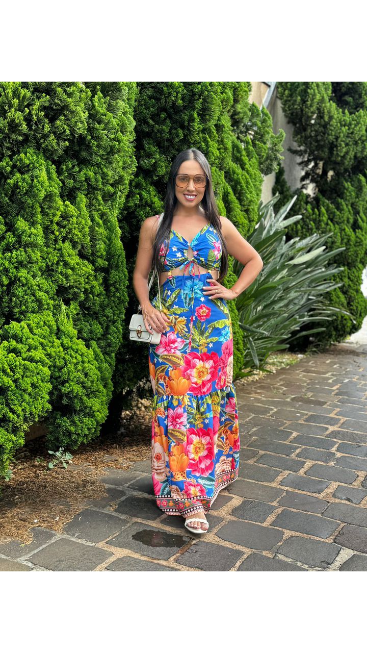 Vestido Floral Viviane - MHA VIANA STORE