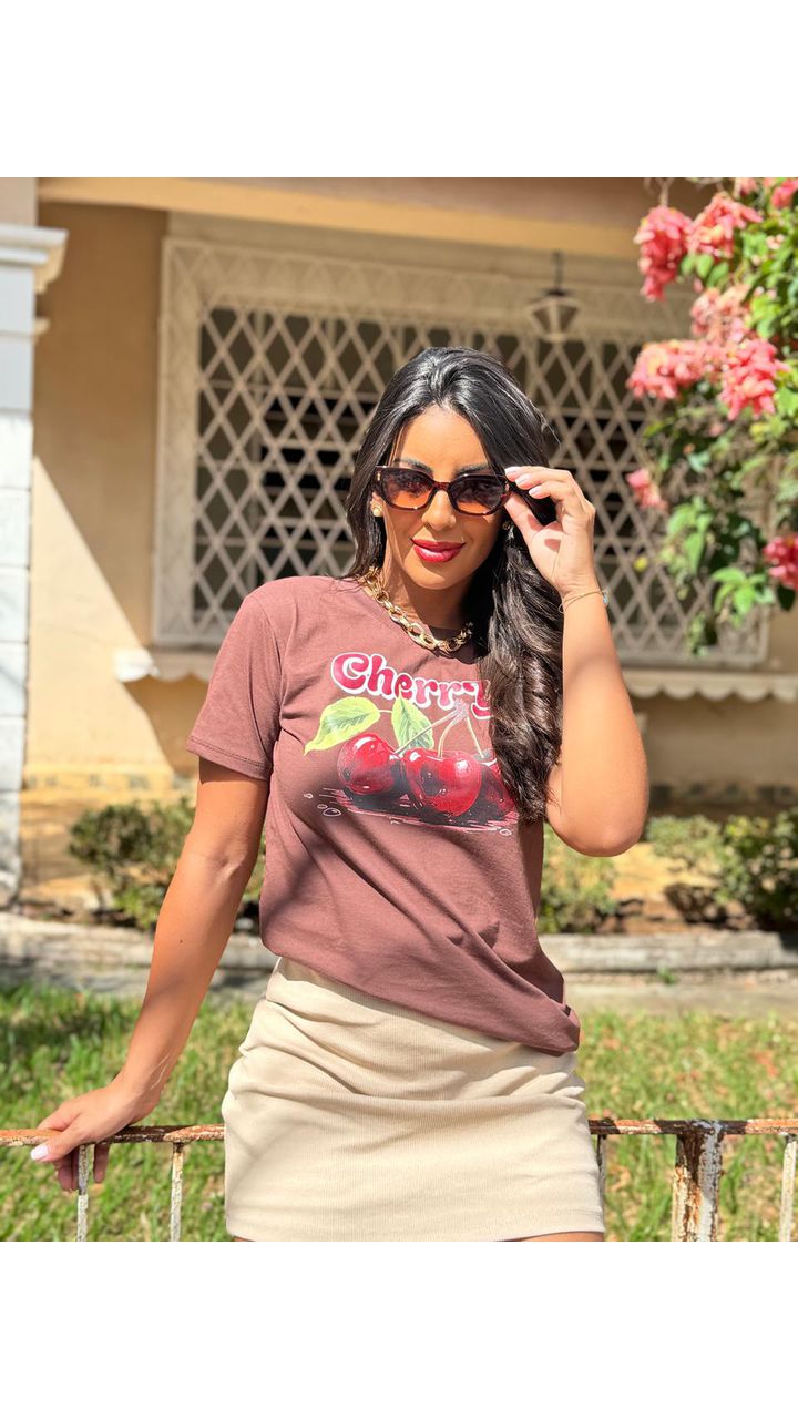 T-Shirt Cereja - MHA VIANA STORE