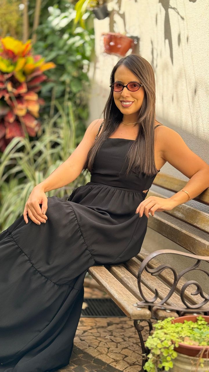 Vestido Luiza Preto - MHA VIANA STORE