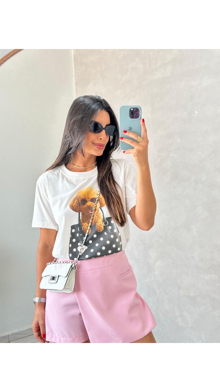 T-Shirt Urso Branca - MHA VIANA STORE