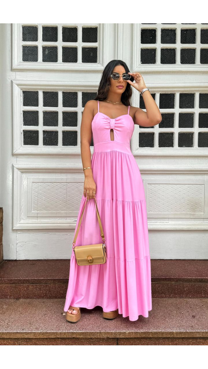 Vestido Veronica Rosa Bebê - MHA VIANA STORE