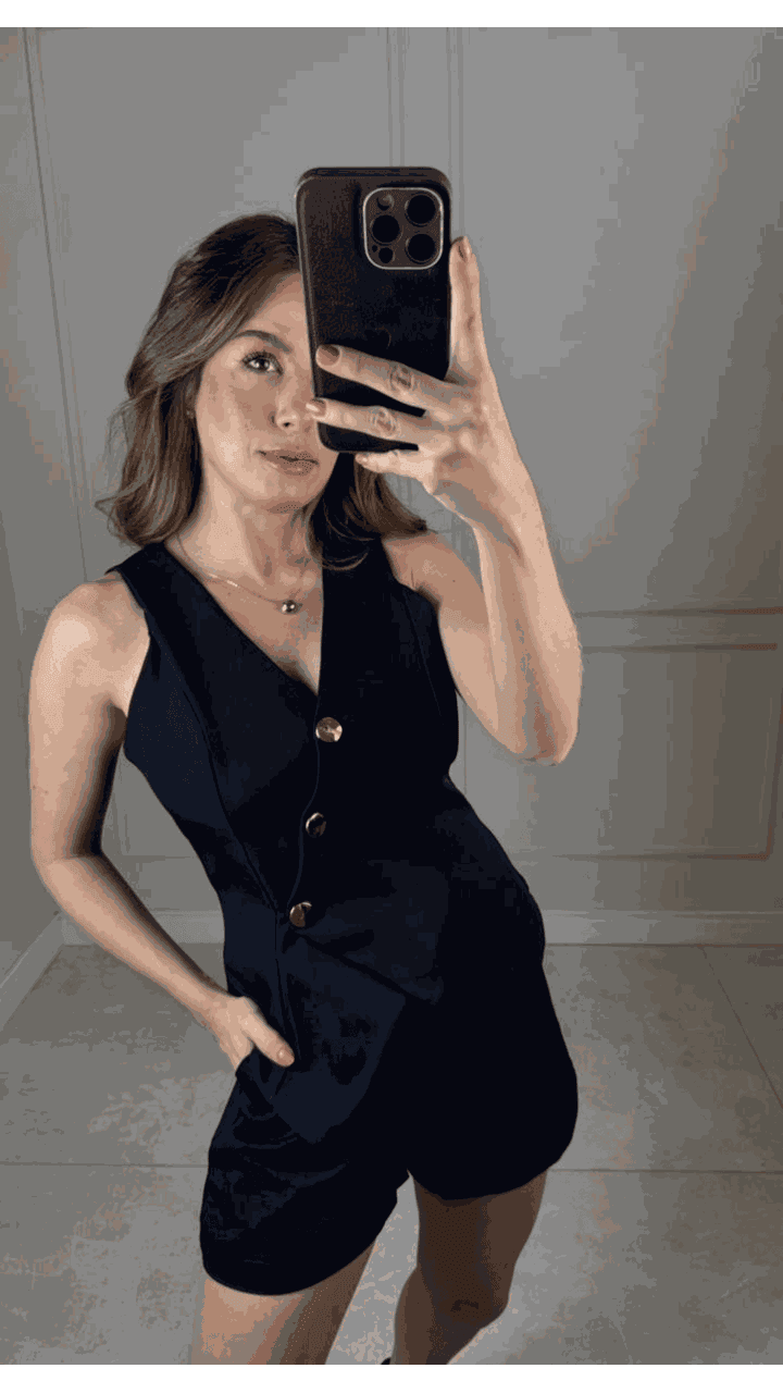 Colete Stela Preto - 0002900001 - Jessica Lino Store