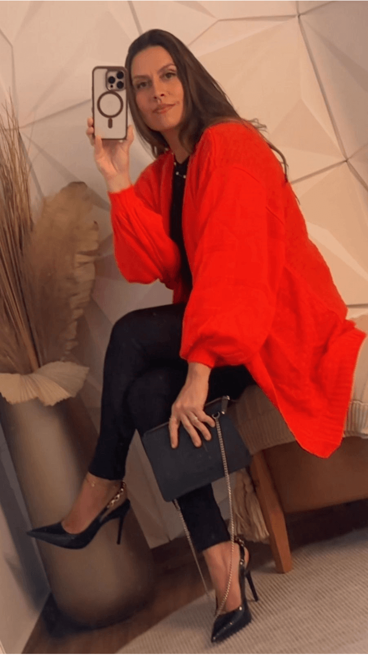 CARDIGAN ELISA LARANJA - LILIES STORE