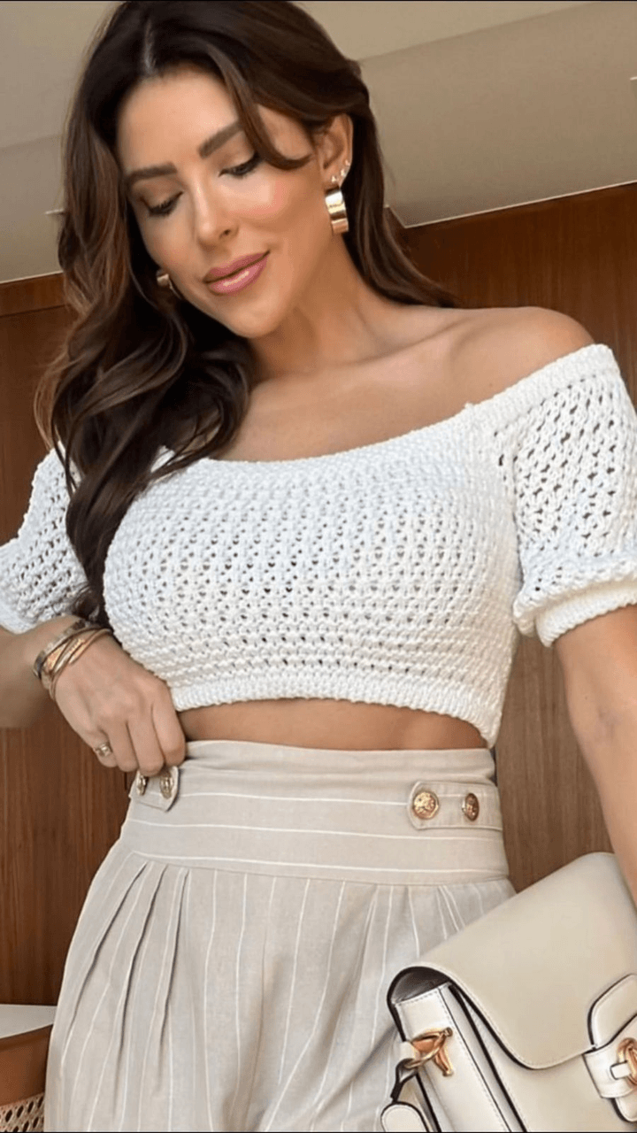 CROPPED OLYMPIA BRANCO - LILIES STORE