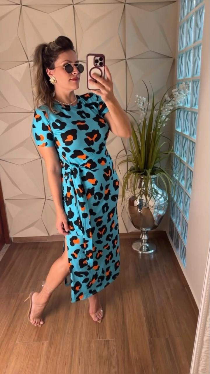 VESTIDO VIRGINIA AZUL - LILIES STORE