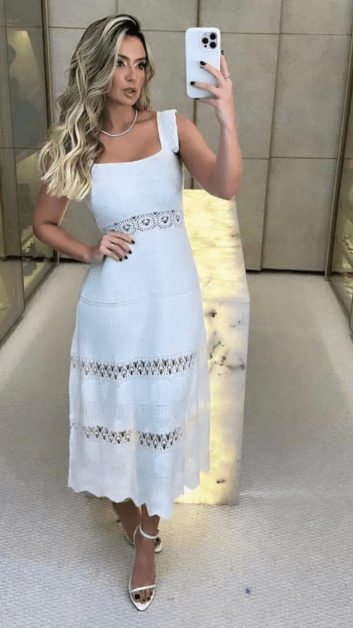VESTIDO ANDRESSA BRANCO - LILIES STORE