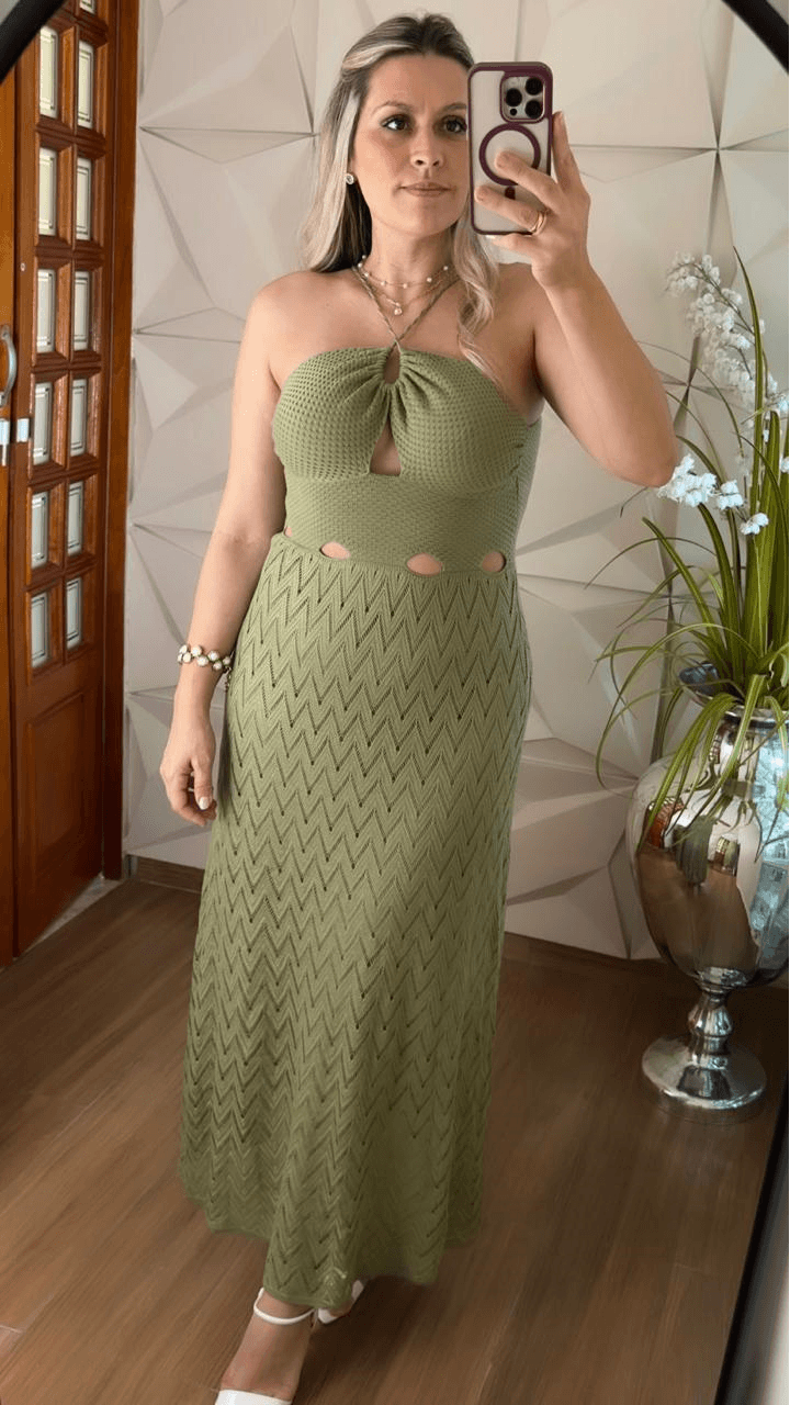 VESTIDO ANGELINA VERDE - LILIES STORE