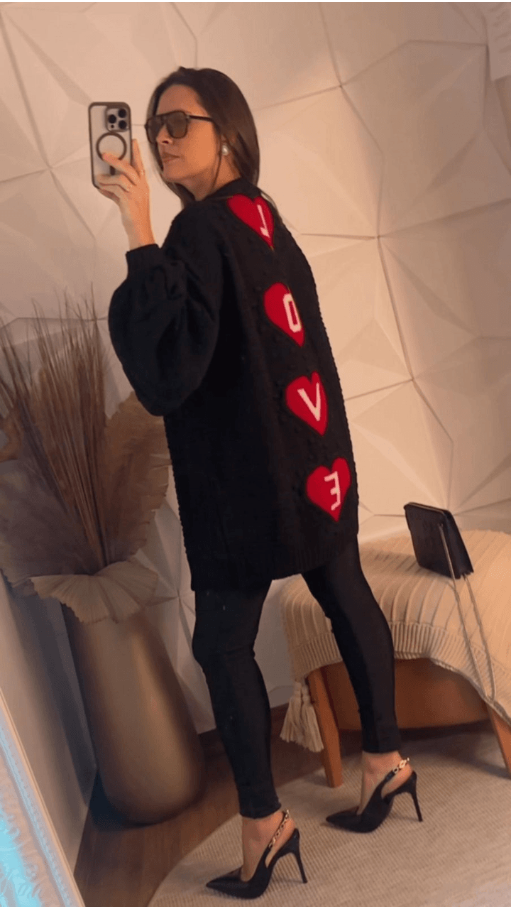CARDIGAN ELISA PRETO - LILIES STORE