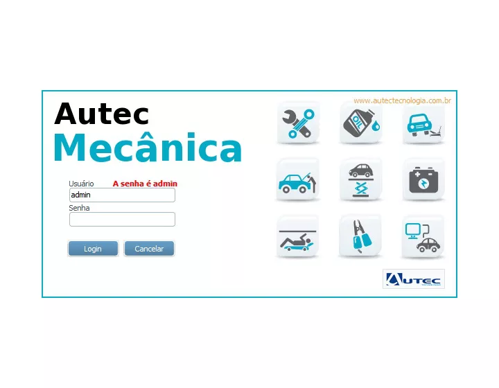 Licença anual do software Autec Oficina Mecânica 1 computador | Autec ...