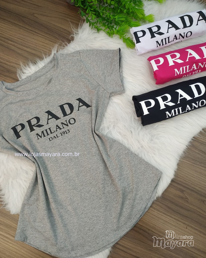 T-shirt Prada Cinza