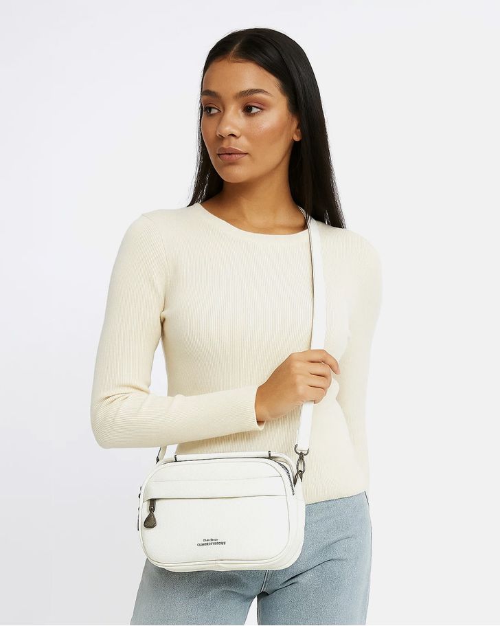 Bolsa Transversal Media Melissa- Off White