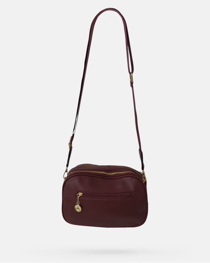 Bolsa Transversal Luana - Bordô