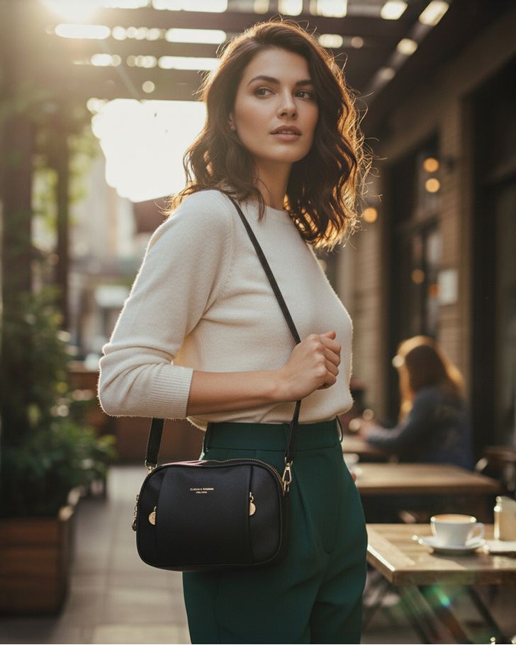 Bolsa Transversal Regina - Preta