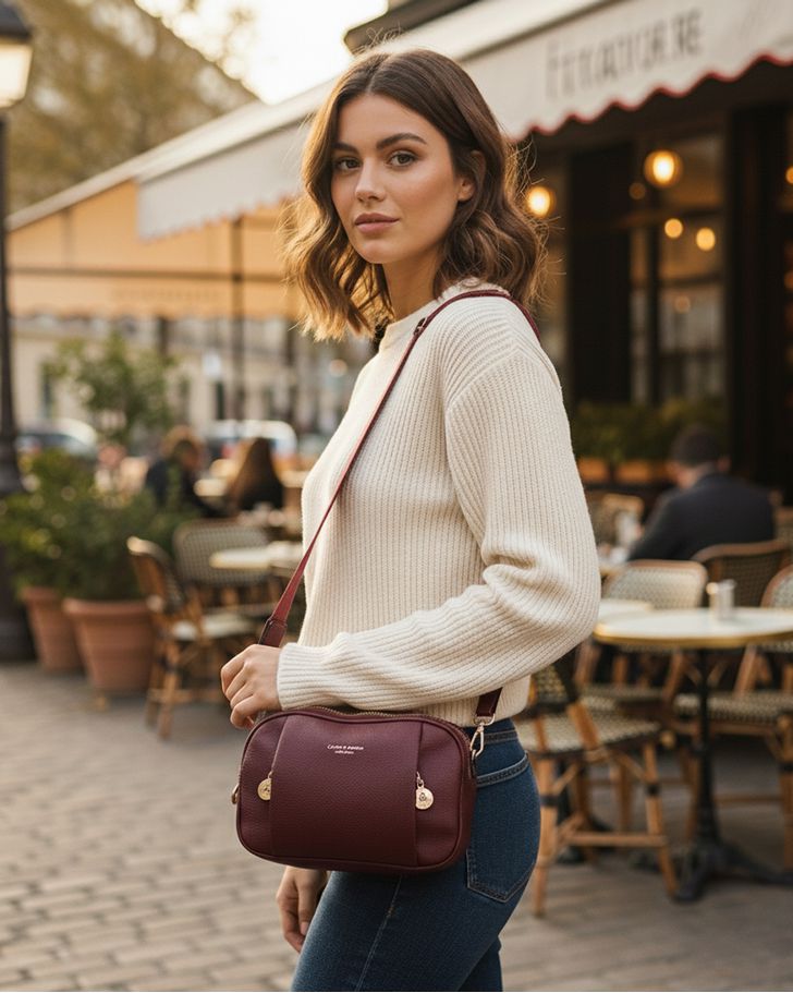 Bolsa Transversal Regina - Vermelha