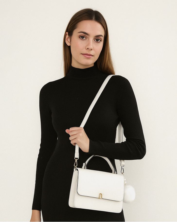 Bolsa Transversal Amanda - Branca