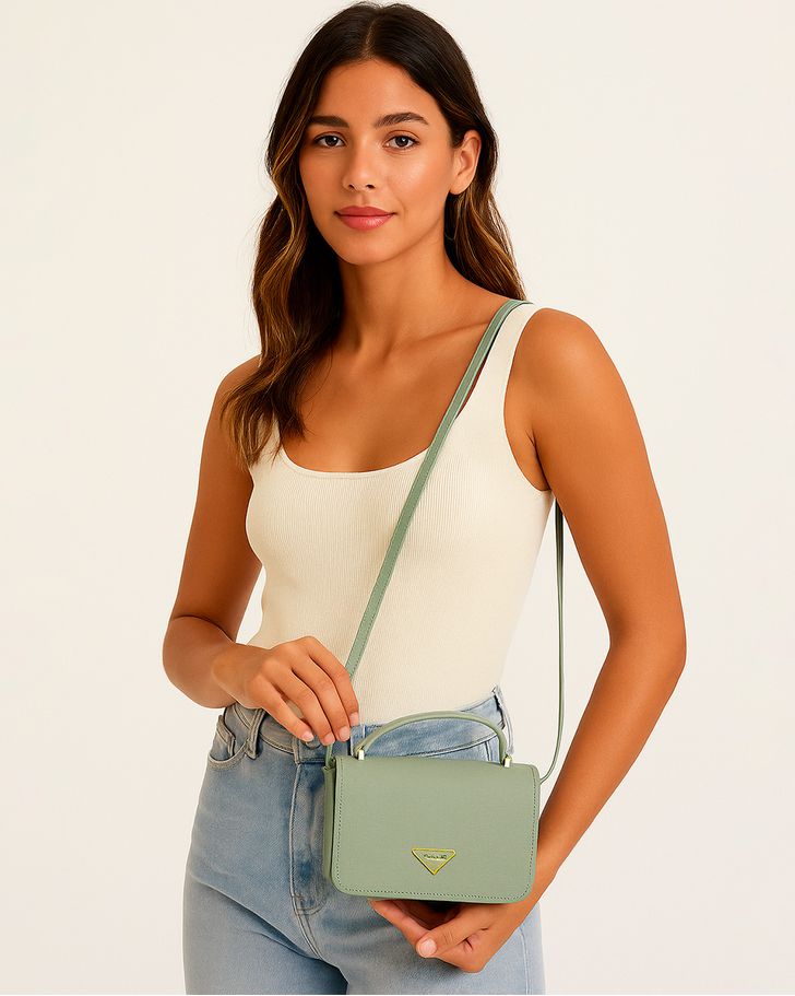 Bolsa Estruturada Pequena - Erva Doce