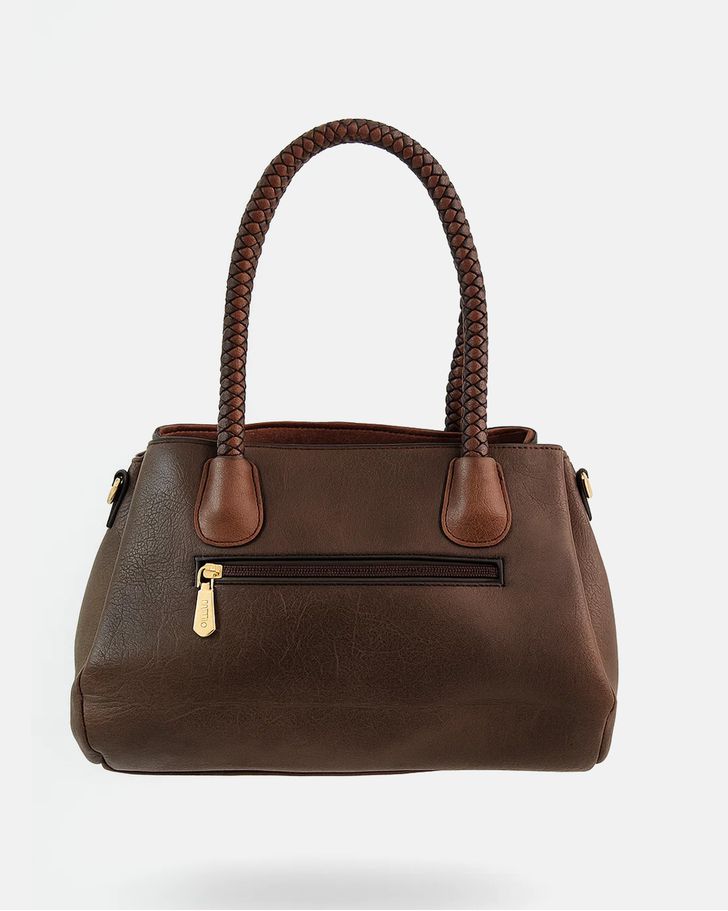 Bolsa Baú Celina - Coffee