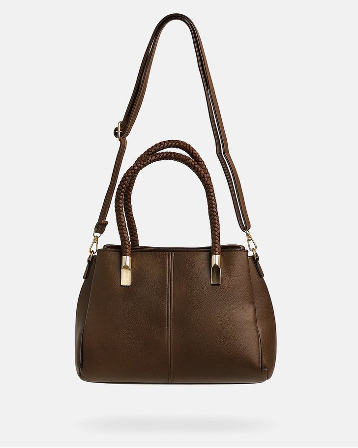 Bolsa Baú Celina - Coffee