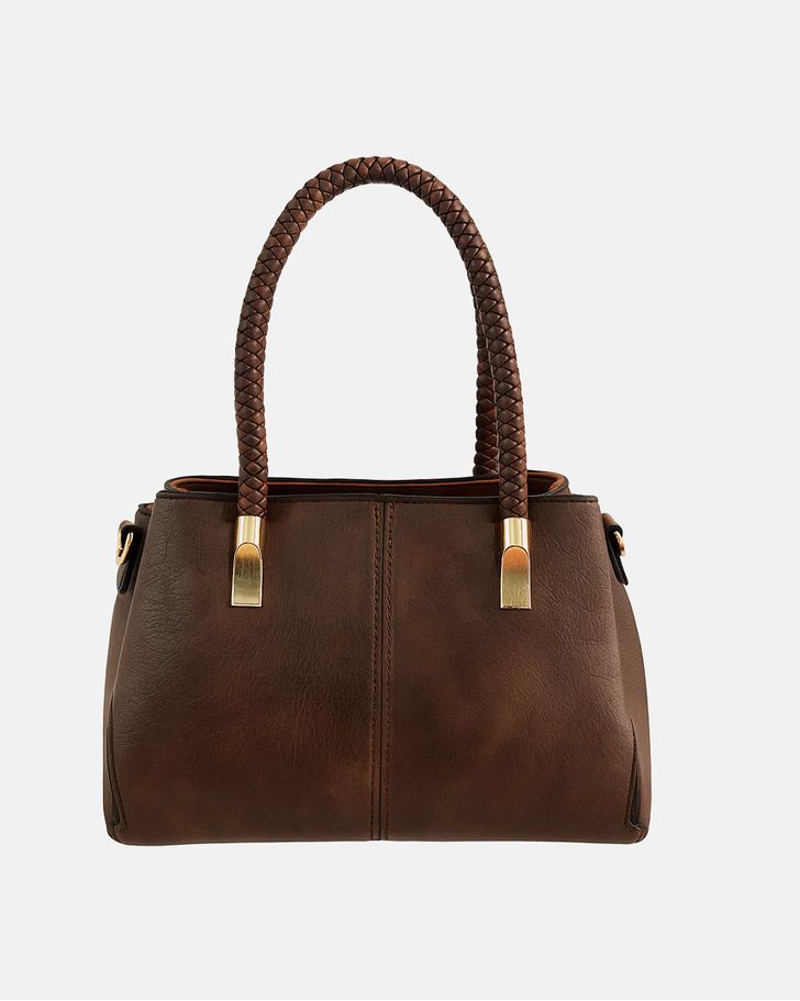 Bolsa Baú Celina - Coffee