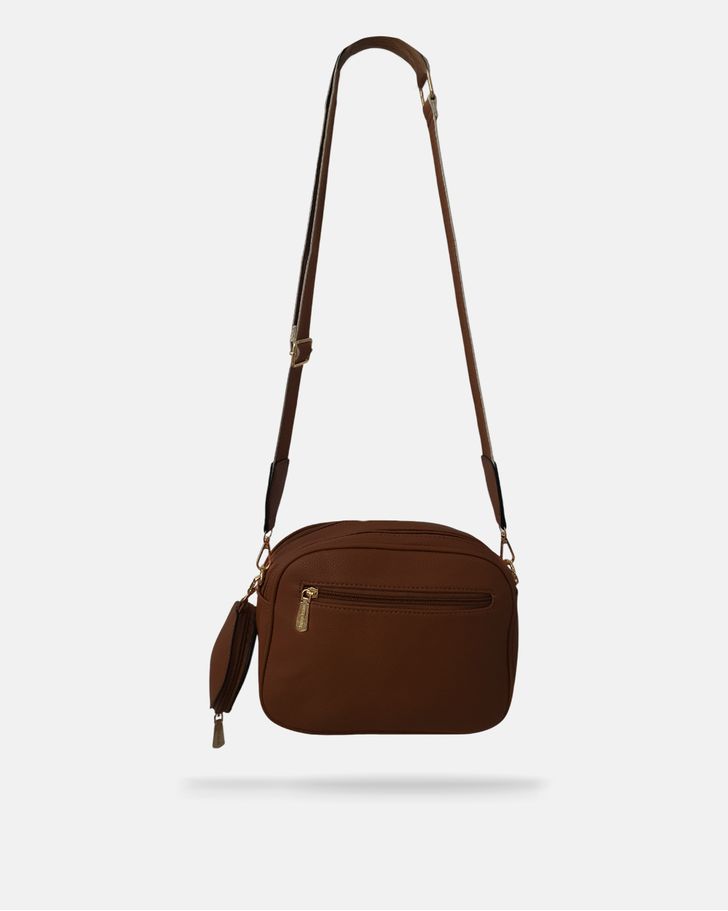 Bolsa Transversal Gisele - Dark Brown
