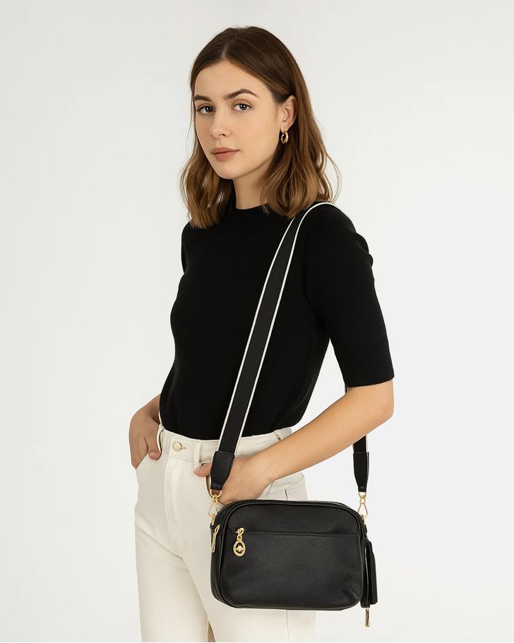 Bolsa Transversal Gisele - Preta 